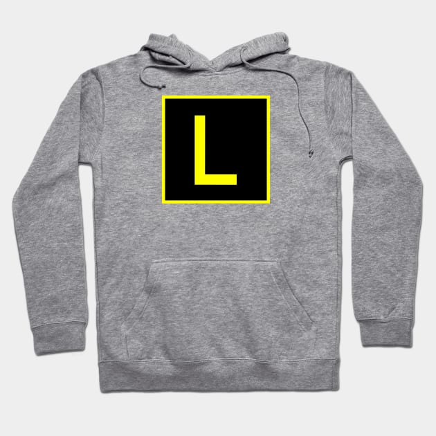 L - Lima - FAA taxiway sign, phonetic alphabet Hoodie by Vidision Avgeek